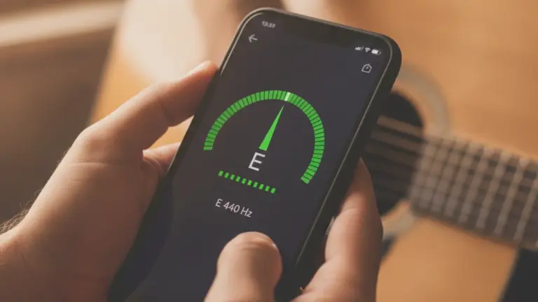 Seu instrumento perfeitamente afinado em segundos pelo celular