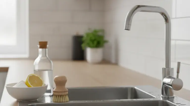 Esse ingrediente caseiro transforma sua pia em minutos