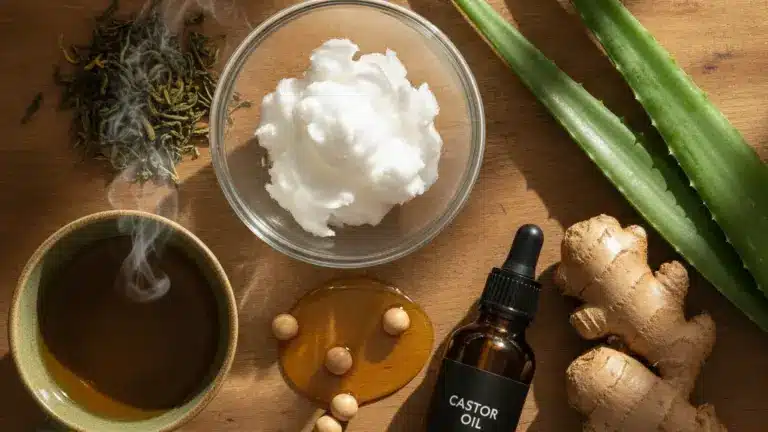 Ingredientes naturais que fortalecem a raiz do cabelo