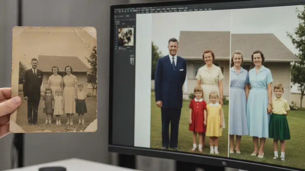 Melhores aplicativos restaurar fotos antigas com IA